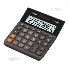 Galda kalkulators CASIO MH 12, 127 x 137 x 29 mm, melns