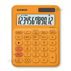 Galda kalkulators CASIO MS 20UC RG, 105 x 150 x 23 mm, oranžs