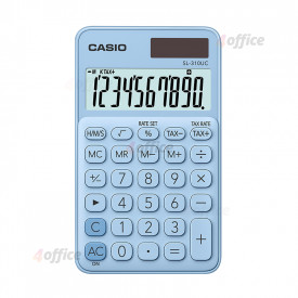 Kalkulators CASIO SL 310UC, 118 × 70 × 8.4 mm, zils (blurry blue)
