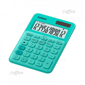 Kalkulators CASIO MS 20UC, 105 x 150 x 23 mm, piparmētru zaļš