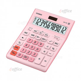 Galda kalkulators CASIO GR 12C, 155x209x35 mm, rozā krāsā