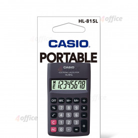 Kabatas kalkulators CASIO HL 815L, 70 x 118 x 18 mm, melns