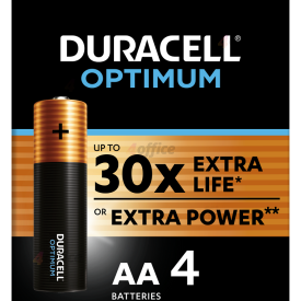 Baterijas DURACELL OPTIMUM AA 4 gab.