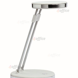 Galda lampa MAULpuck, LED spuldze, apaļa,  balta