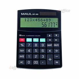 Galda kalkulators MAUL MTL 800, 12 cipari, 2 rindiņas, kursora taustiņi