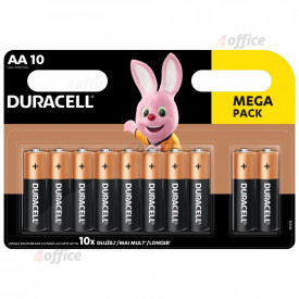 Baterijas DURACELL AA, LR06, 10 gab.