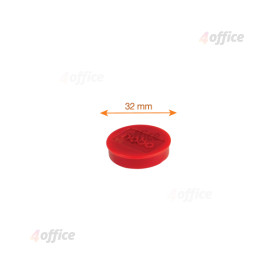 Magnētiskās tāfeles magnēti Nobo 10 iepakojumi 32 mm sarkani