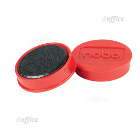 Magnētiskās tāfeles magnēti Nobo 10 iepakojumi 32 mm sarkani