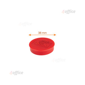 Magnētiskās tāfeles magnēti Nobo 10 paciņās 38mm sarkani 1.5kg