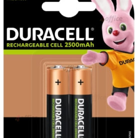 Uzlādējamās baterijas DURACELL AA/HR6, 2500 mAh, 2 gab.