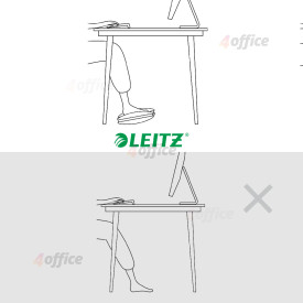 Regulējams kāju paliktnis Leitz Ergo darbam ar datoru
