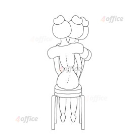 Adaptīvais paliktnis krēslam Leitz Ergo ar auduma pārvalku, tumši pelēks