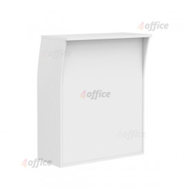 Recepcijas galds, taisna daļa SKYLAND IMAGO PC 1 izmērs 940 x 510 x 1150 mm balta krāsa