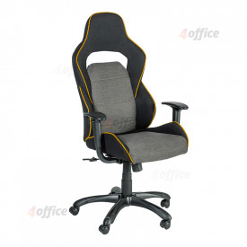 Biroja krēsls OFFICE4YOU COMFORT, pelēks/melns/oranžs