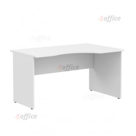 Darba galds SKYLAND IMAGO SA 2, 1400x900x755 mm, L veida,novietojums uz labo pusi, balta krāsa