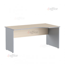 Darba galds SKYLAND IMAGO SA 2, 1600x900x755 mm, L veida, novietojums uz labo pusi, kļavas/ matāliska krāsa