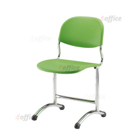 Vienvietīgs krēsls ar lokveida balstu uz grīdas Student Chair