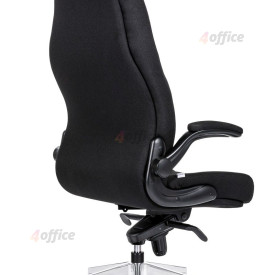 Krēsls ar roku balstiem ANTARES MARKUS 8400, melna mākslīgā āda