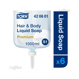Šķidrās ziepes TORK Premium Hair & Body S1, 1 L