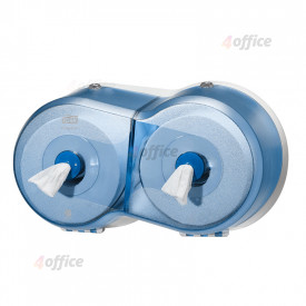 Tualetes papīra turētājs TORK SmartOne Mini Double, 240 x 416 x 180 mm, gaiši zilā krāsā