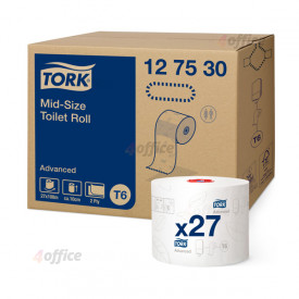 Tualetes papīrs TORK Advanced Compact T6, 2 sl., 9.9 cm x 100 m, baltā krāsā