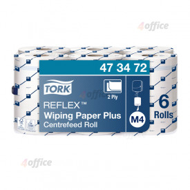 Papīra dvieļi TORK Advanced Reflex M4, 2.sl., 450 lapiņas rullī, 19.4 x 33.5 cm, 151 m/rullī, baltā krāsā