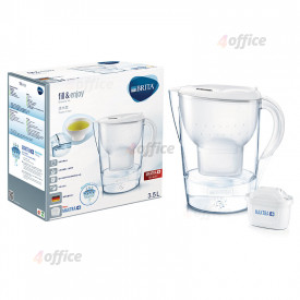 Ūdens filtrēšanas krūka BRITA Marella XL 3.5L, balta, ar ūdens filtra kārtridžu MAXTRA