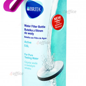 Ūdens pudele BRITA Active, 0.6L, rozā ar MicroDisc filtru