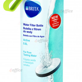Ūdens pudele BRITA Active, 0.6L, laima krāsas ar MicroDisc filtru