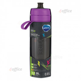 Ūdens pudele BRITA Fill&Go Active, 0.6L, violeta ar MicroDisc filtru