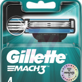 Gillette Mach3 kasetes 4 gab.