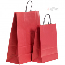 Papīra maisiņš TWIST, 320x140x420mm, sarkans