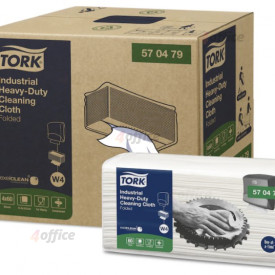 Augstas izturības tīrīšanas drāna TORK Premium Heavy Duty 570 W4, 41,5 x 35,5 cm, 60 gab., baltā krāsā