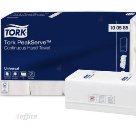 Roku dvieļi TORK PeakServe Continuous Universal H5, 1 sl., 410 salvetes, 22.5 x 20.1 cm, baltā krāsā