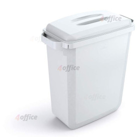 Atkritumu tvertne DURABIN® 60L taisnstūrveida, balta (vāciņš jāiegādājas atsevišķi)