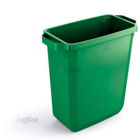 Atkritumu tvertne DURABIN® 60L taisnstūrveida, zaļa (vāciņš jāiegādājas atsevišķi)