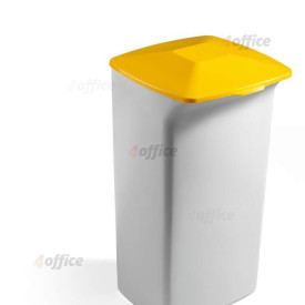 Vāks atkritumu tvertnei DURABIN® 40L taisnstūrveida, dzeltens