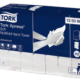 Papīra dvieļi TORK H2 Xpress Multifold Soft, 2 slāņi, balti, 180 gab., 120398