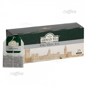 Melnā tēja AHMAD EARL GREY, 25 maisiņi x 2 g paciņā