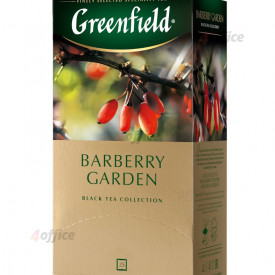Melnā tēja GREENFIELD BARBERRY GARDEN, 25 maisiņi paciņā