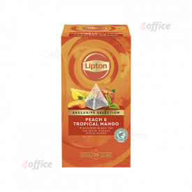 Augļu tēja LIPTON PEACH / MANGO, 25 piramīdas maisiņi paciņā