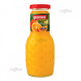 Apelsīnu sula ar augļu gabaliņiem GRANINI, 0.25 L, stikla pudelē