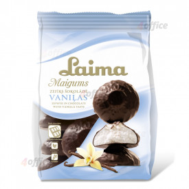Vaniļas zefīrs šokolādē LAIMA Maigums, 200 g, maisiņā