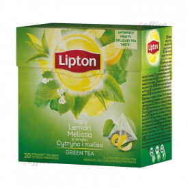 Zaļā tēja LIPTON, Lemon Melissa, 20 piramīdas maisiņi paciņā