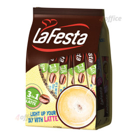 Šķīstošā kafija LA FESTA Latte 3 in 1, 12.5 g, 10 gab./iepak.