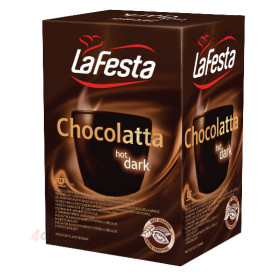 Karstā šokolāde LA FESTA ar rūgtās šokolādes garšu, 25 g, 10 gab./iepak.