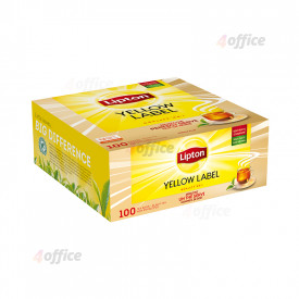 Melnā tēja LIPTON Yellow Label, 100 maisiņi kastītē
