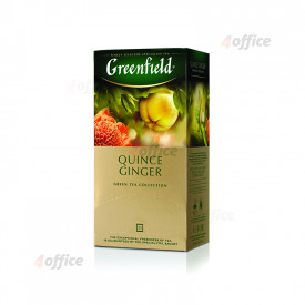 Zaļā tēja GREENFIELD QUINCE GINGER, 25 x 2g maisiņi paciņā