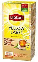 Melnā tēja LIPTON YELLOW LABEL, 25 maisiņi kastītē