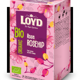 Aromatizēta zāļu augļu tēja LOYD Rose Rosehip, BIO, 20x2g